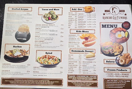 Menu Rancho La Cumbre Latin Food - 9