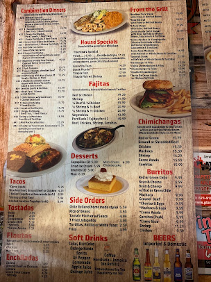 Menu Raul And Theresas Mexican Restaurant - 3
