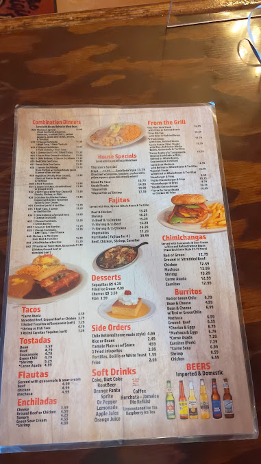Menu Raul And Theresas Mexican Restaurant - 4