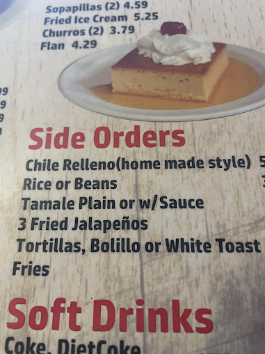 Menu Raul And Theresas Mexican Restaurant - 5
