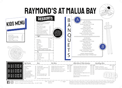 Menu Raymond's At Malua Bay - 8