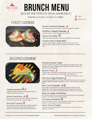 Menu Red Flame Steak & Grill - Best Grill Restaurant - 0