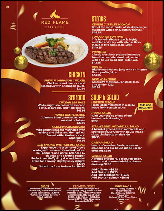 Menu Red Flame Steak & Grill - Best Grill Restaurant - 9