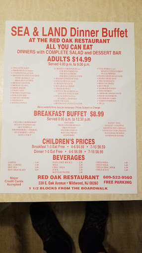 Menu Red Oak Restaurant - 4