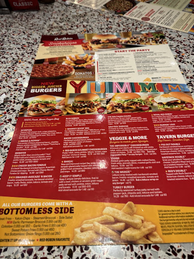 Menu Red Robin Gourmet Burgers And Brews - 1