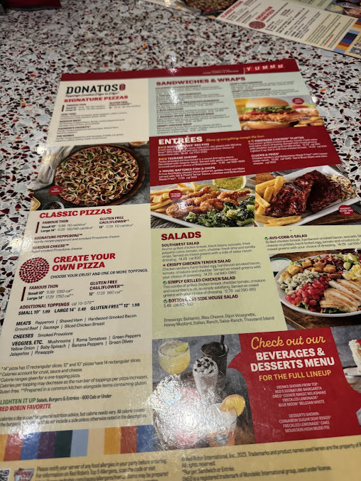 Menu Red Robin Gourmet Burgers And Brews - 3
