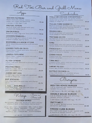 Menu Red Tiki Bar And Grill - 3