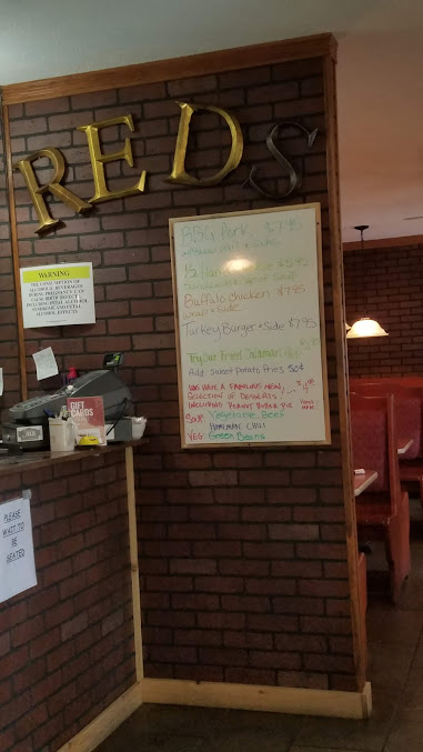 Menu Reds Ale House On Peavine - 1