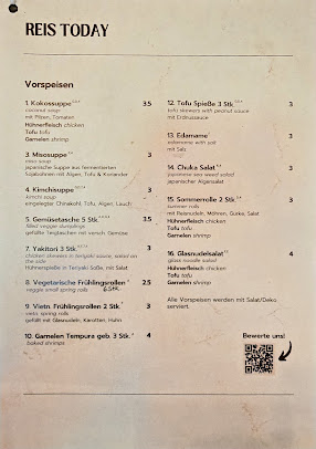 Menu Reis Today - 2