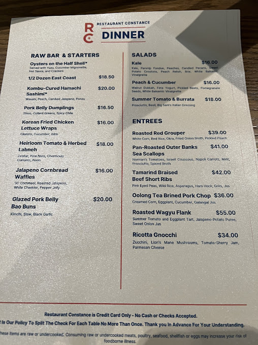 Menu Restaurant Constance - 5