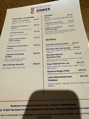 Menu Restaurant Constance - 9
