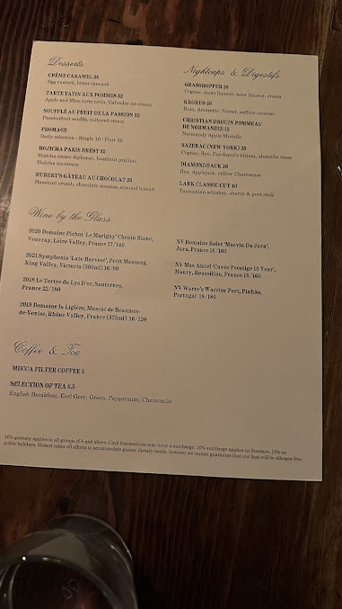 Menu Restaurant Hubert - 3