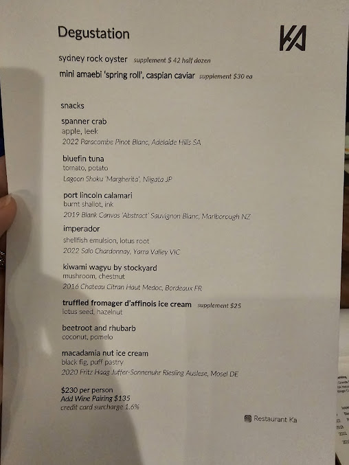 Menu Restaurant Ka - 0