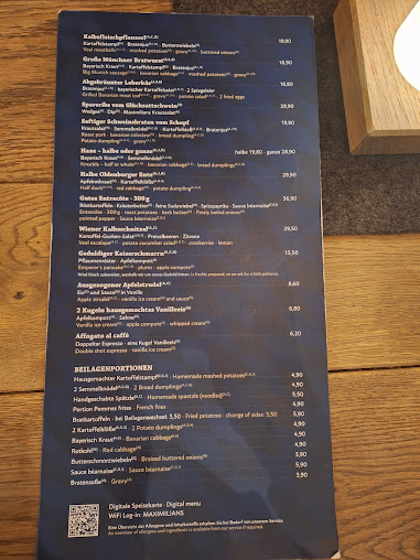 Menu Restaurant Maximilians Berlin - 7