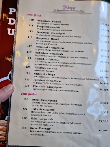 Menu Restaurant Stiege - 5