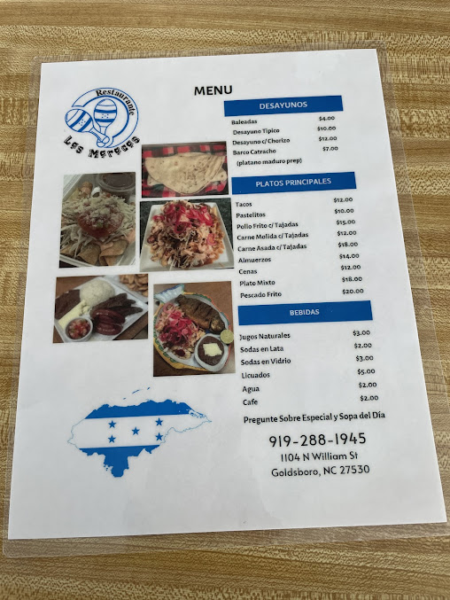 Menu Restaurante Las Maracas - 1