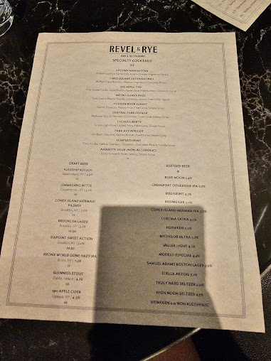 Menu Revel And Rye Bar And Restaurant - 3