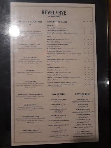 Menu Revel And Rye Bar And Restaurant - 4