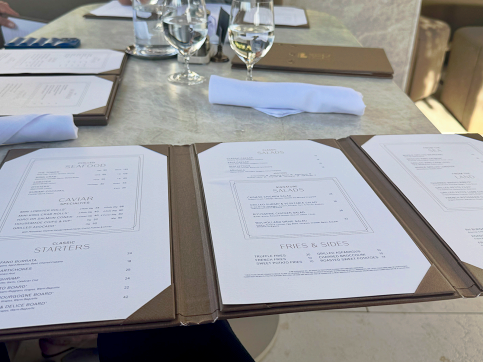 Menu Rh Ocean Grill At Rh Newport Beach - 1