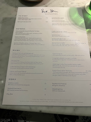 Menu Rick Stein At Bannisters - 0