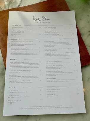 Menu Rick Stein At Bannisters - 5