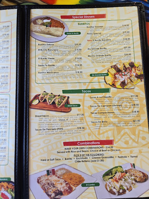 Menu Rio Grande Mexican Restaurant - 7