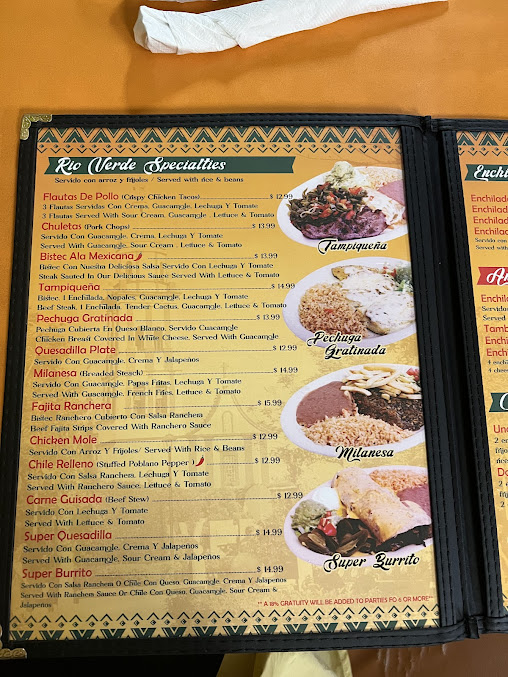 Menu Río Verde Taquería - 5