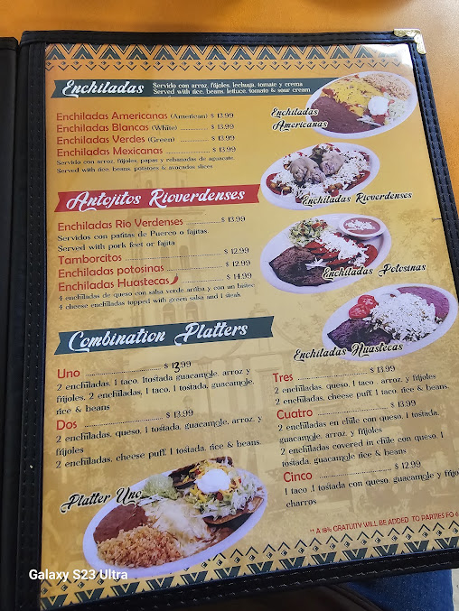 Menu Río Verde Taquería - 8