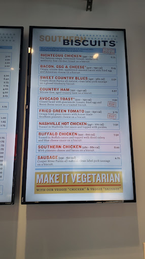 Menu Rise Southern Biscuits & Righteous Chicken - Raleigh Village District - 4