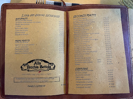Menu Ristorante Alla Vecchia Bettola Firenze - 1