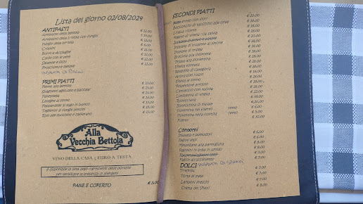 Menu Ristorante Alla Vecchia Bettola Firenze - 4