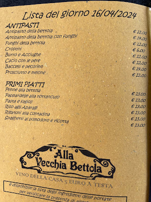 Menu Ristorante Alla Vecchia Bettola Firenze - 5