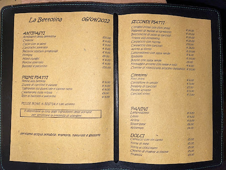 Menu Ristorante Alla Vecchia Bettola Firenze - 8