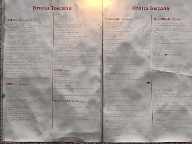 Menu Ristorante La Grotta Toscana - 3