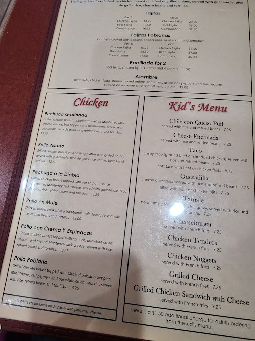 Menu Rita's Mexican Restaurant - 3