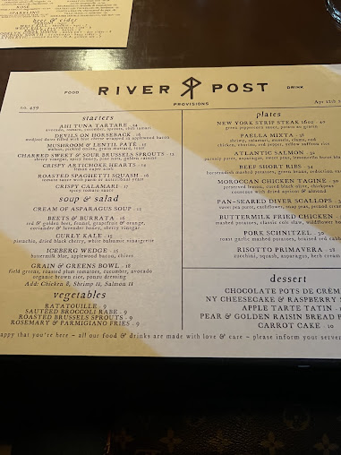 Menu River And Post - 3