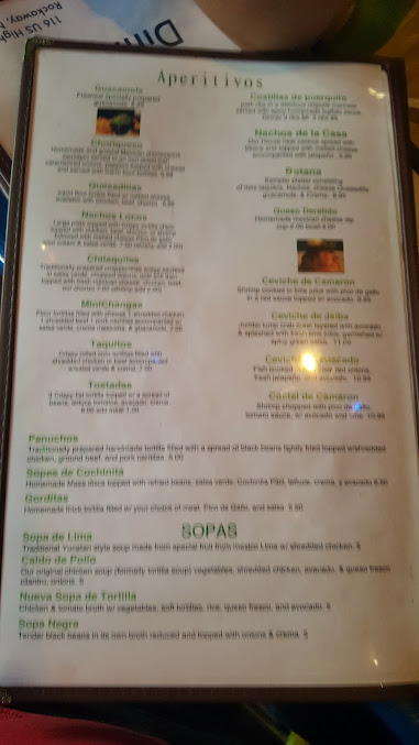 Menu Riviera Maya Mexican Restaurant Branchville - 0