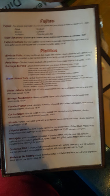 Menu Riviera Maya Mexican Restaurant Branchville - 1