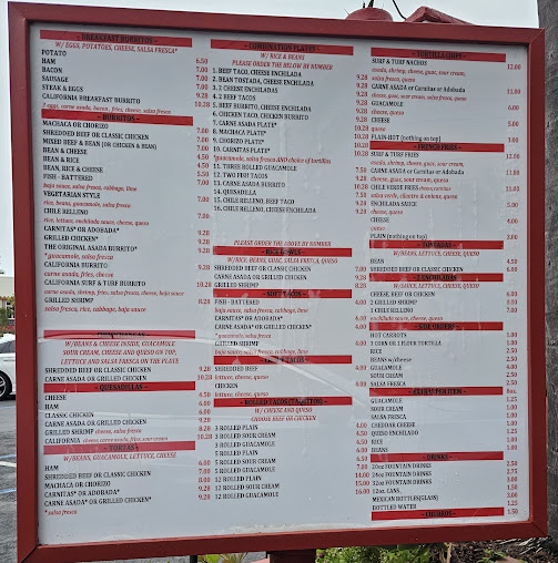 Menu Robertos Taco Shop Bay Park - 9