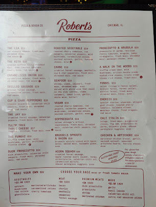 Menu Robert's Pizza And Dough Company - 8