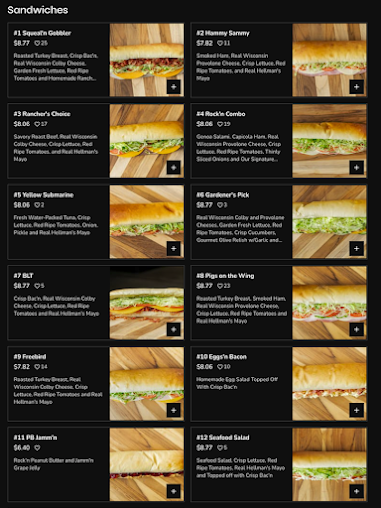 Menu Rockn Rollz Sandwich Co Evansville - 2