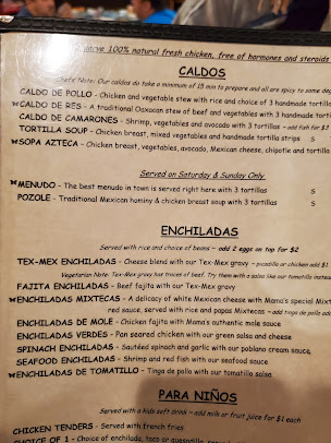 Menu Romero's Las Brazas The Real Mexican Deal (Original) - 3