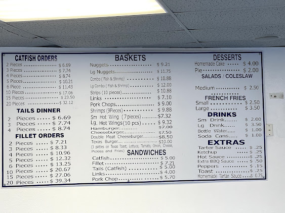 Menu Ronnies Catfish More North Dallas - 1
