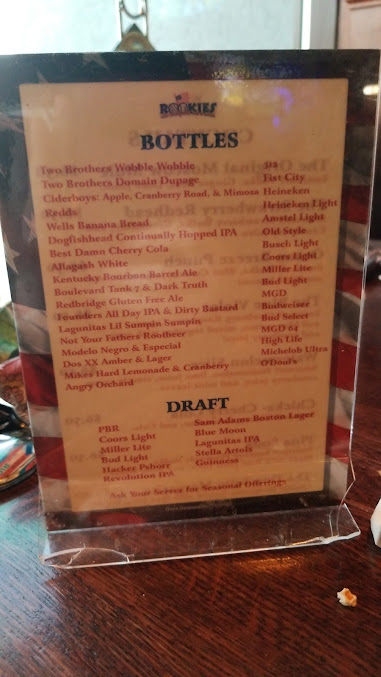 Menu Rookies Sports Bar St Charles - 3