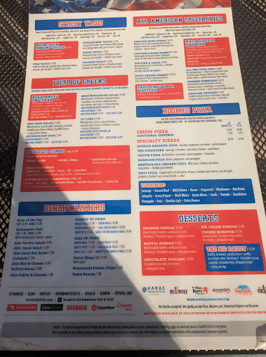 Menu Rookies Sports Bar St Charles - 5