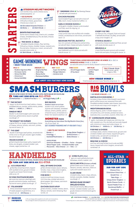 Menu Rookies Sports Bar St Charles - 8