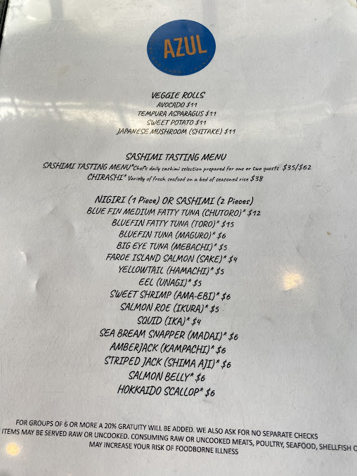 Menu Rose Ivy Steak Sushi Cocktails - 2