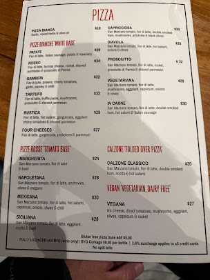 Menu Rosso Italian - 0
