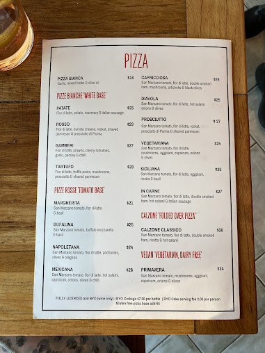 Menu Rosso Italian - 2