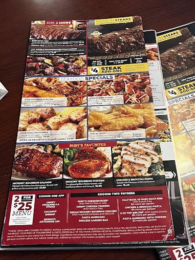 Menu Ruby Tuesday - 0